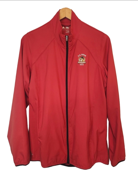 adidas Jackets & Blazers - Adidas 2016 U.S. Open Oakmont Golf Jacket - Women's Red Full-Zip Climalite Sz: L